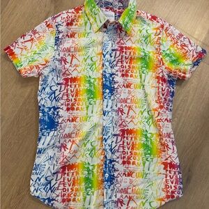 Stud Man Colorful Graphic Print Men's Shirt
